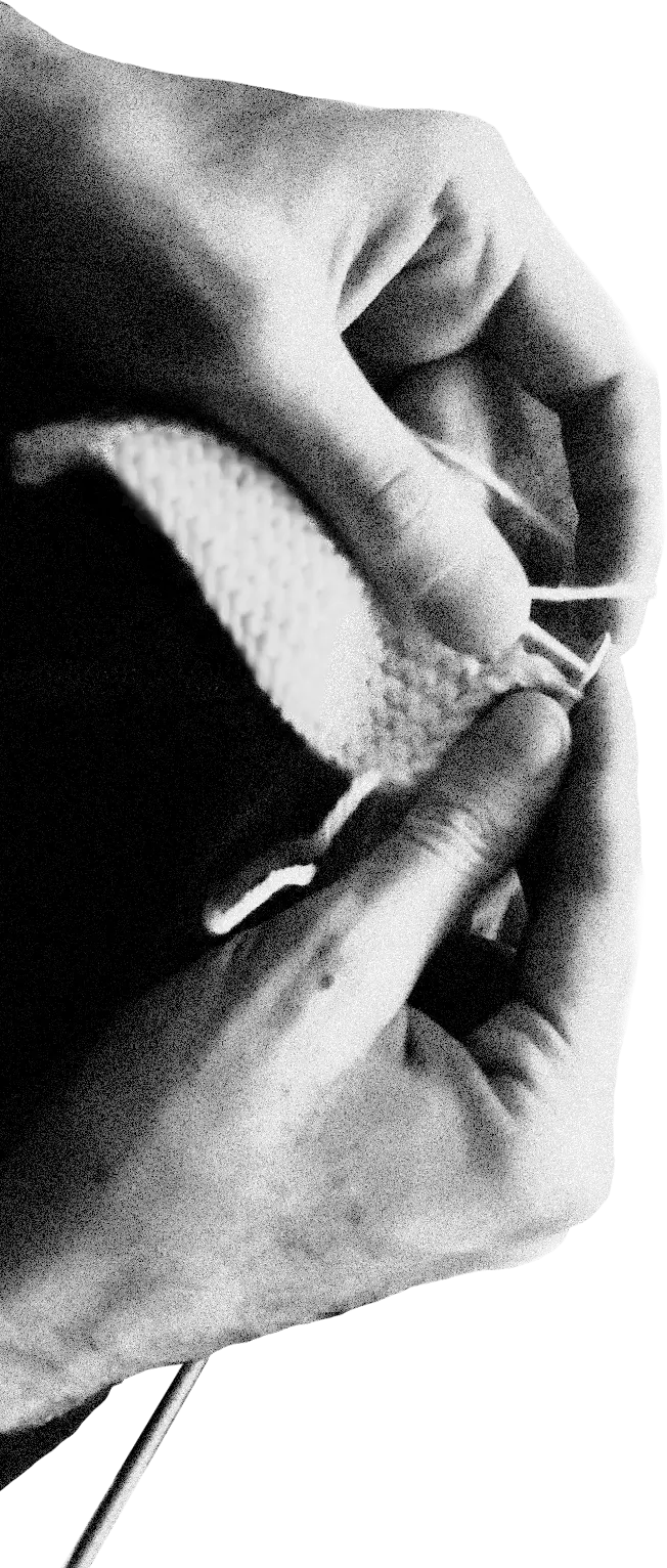 hands knitting